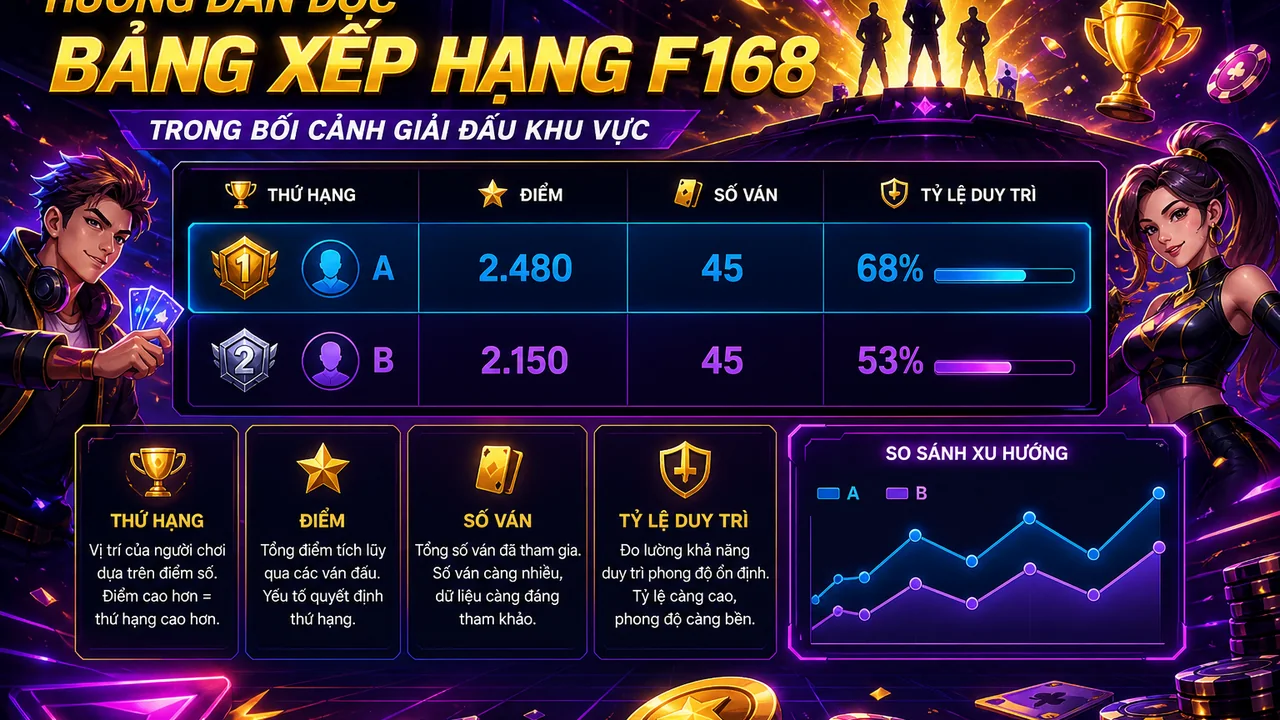 Đọc bảng đấu sáng suốt: cách đọc bảng xếp hạng người chơi f168